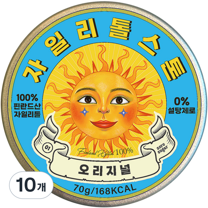 자일리톨스톤 사탕 오리지널, 70g, 10개