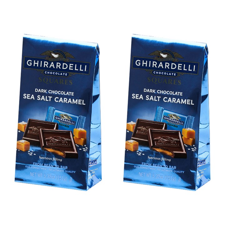 기라델리 다크초콜릿 씨솔트카라멜, 151g, 2개