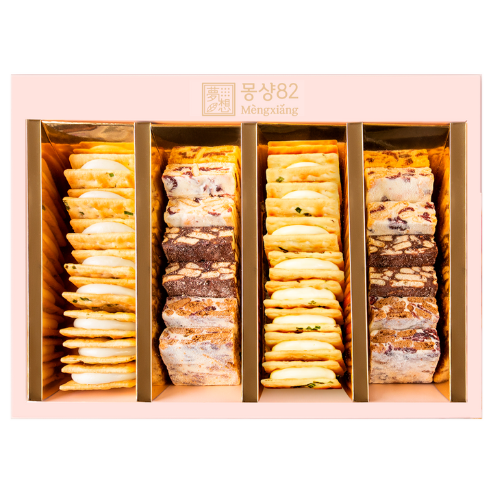 몽샹82 패밀리 F2-O 선물세트+ 리본 + 쇼핑백, 1세트, 680g