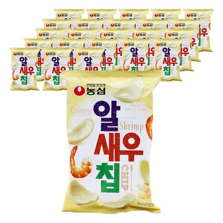 농심 알새우칩, 68g, 24개