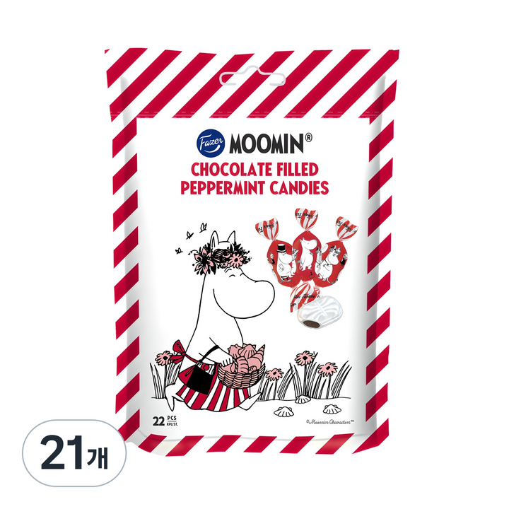 파제르 무민 페퍼민트 캔디, 120g, 21개