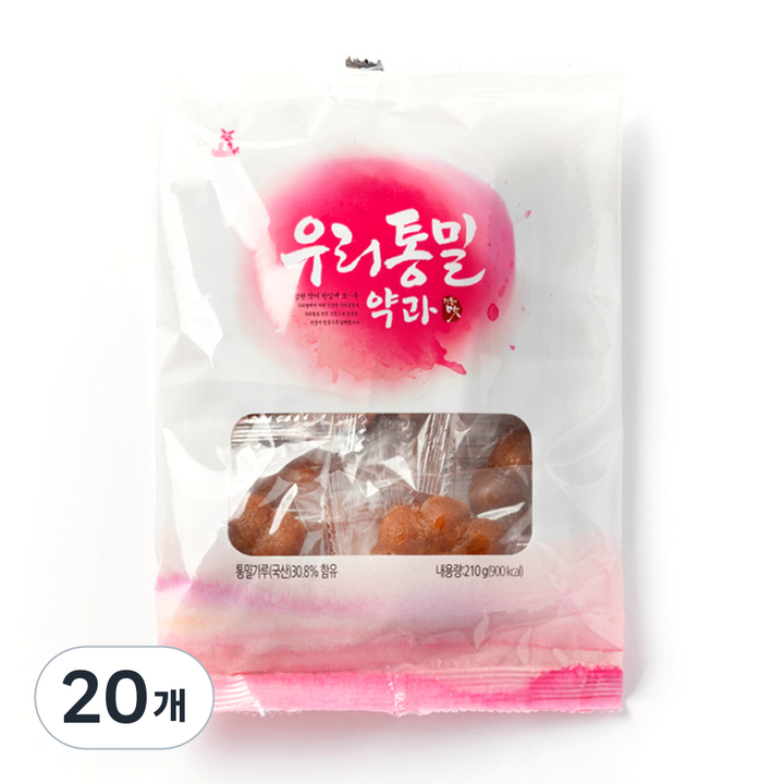 우리통밀약과, 210g, 20개