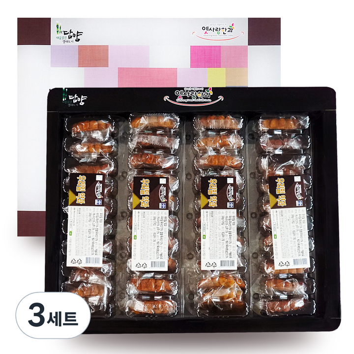 담양한과 우리밀약과 2호 선물세트, 1.72kg, 3세트