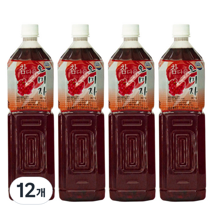 참다음 오미자 농축액, 1.5L, 12개