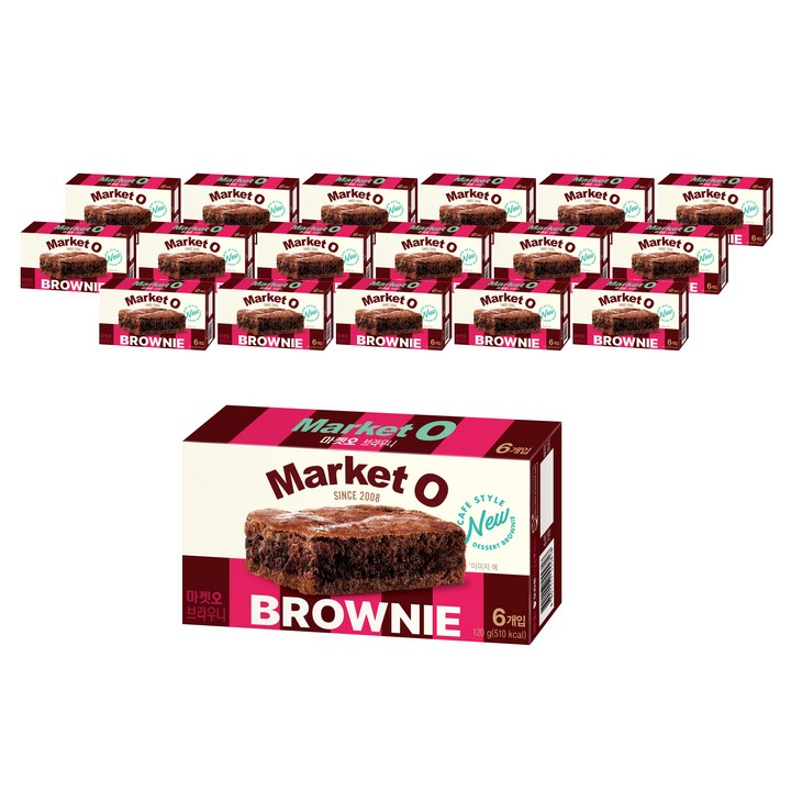 마켓오 브라우니 6p, 120g, 18개