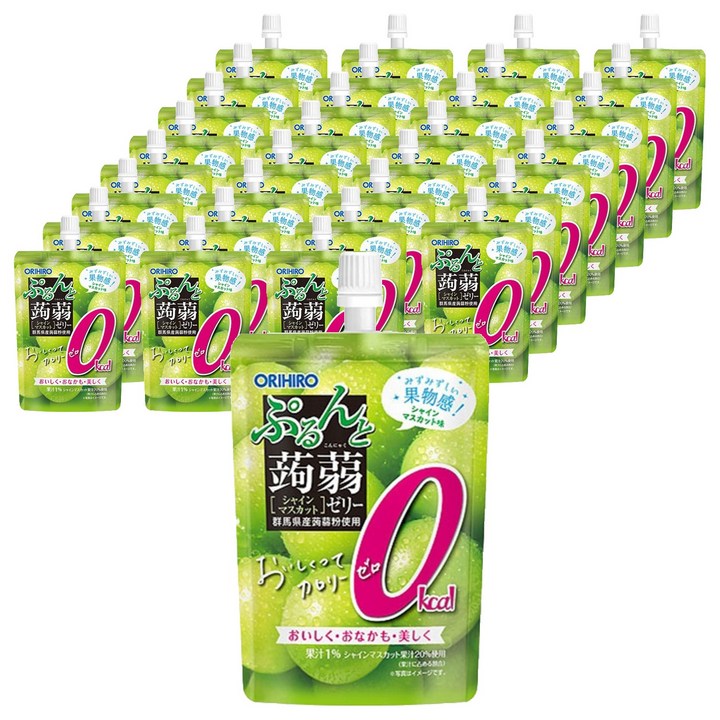오리히로 푸룬또 곤약젤리 제로 머스캣맛, 130g, 32개