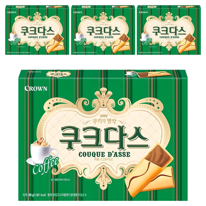 쿠크다스 커피슬림, 289g, 4개
