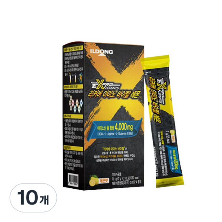 일동생활건강 리커버 아미노 바이탈 레몬 10p, 70g, 10개
