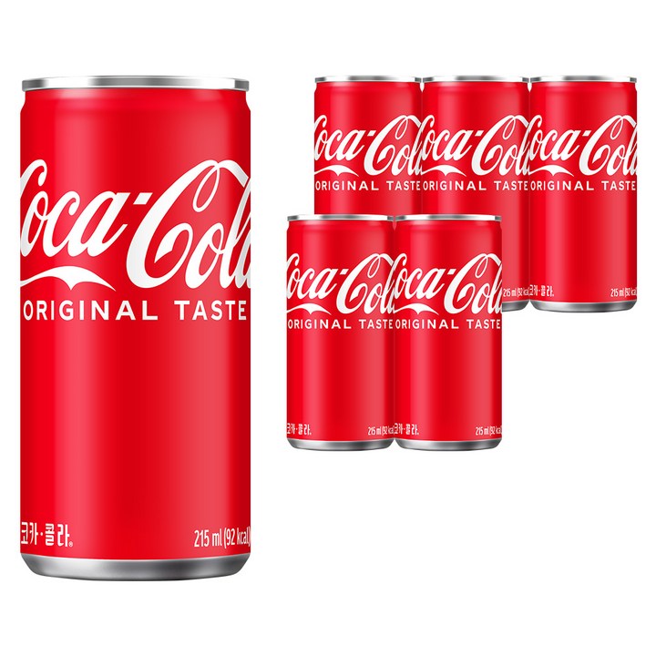 코카콜라 오리지널, 215ml, 6개