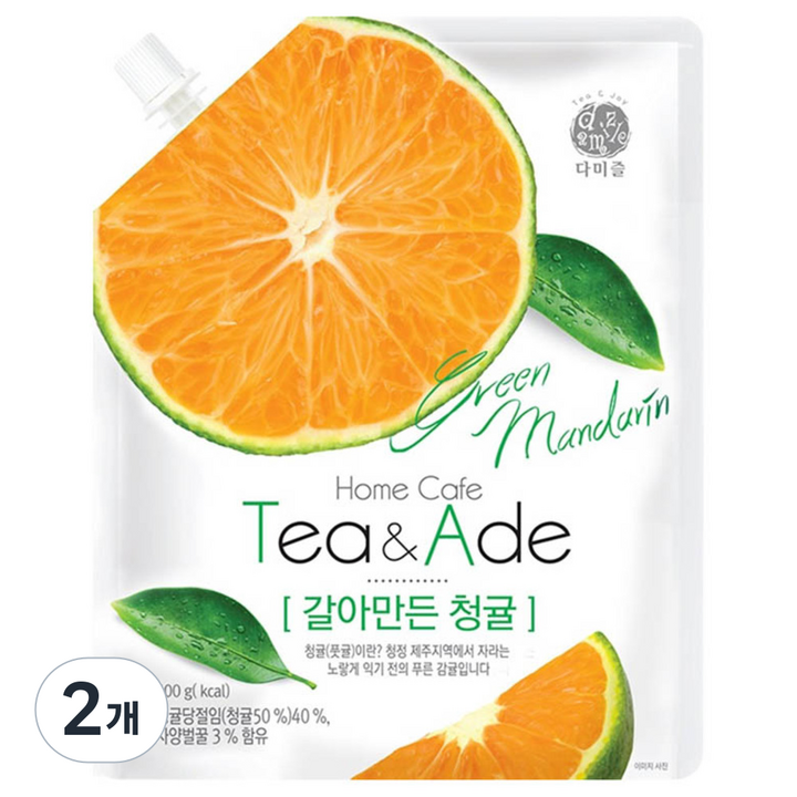 다미즐 갈아만든 청귤 500 g, 500g, 2개