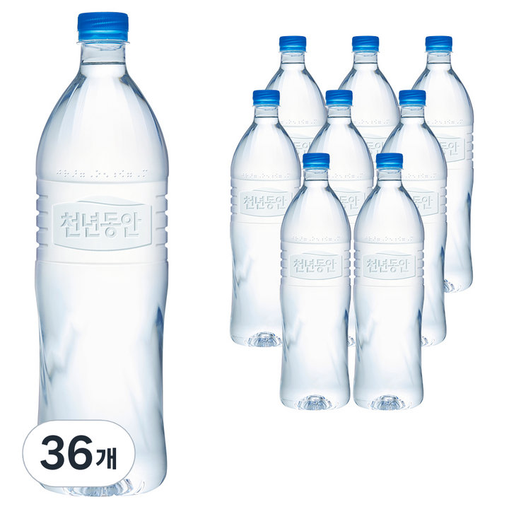 천년동안 해양심층수 무라벨, 1.2L, 36개