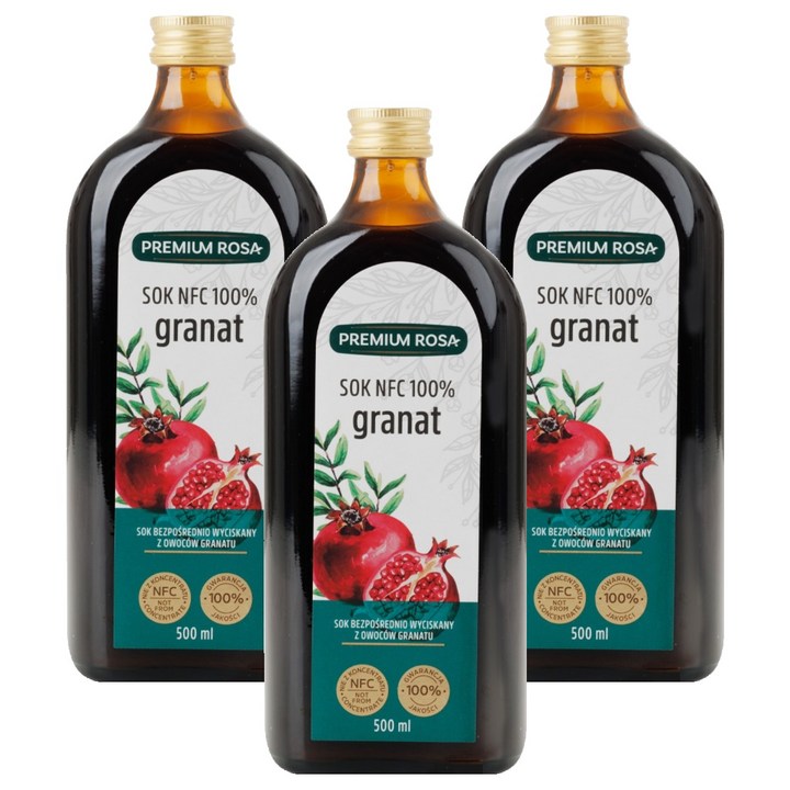프리미엄로사 석류 원액, 500ml, 3개