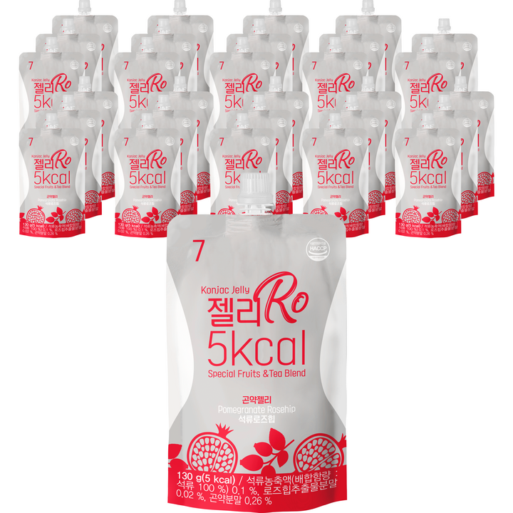 젤리로 프리미엄 석류로즈힙 곤약젤리 1개입, 130g, 30개