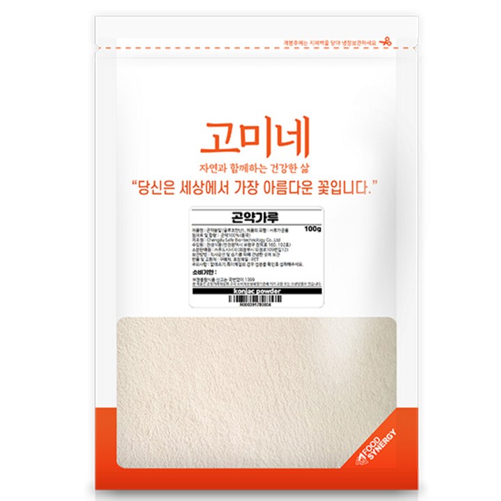 고미네 곤약가루, 100g, 1팩