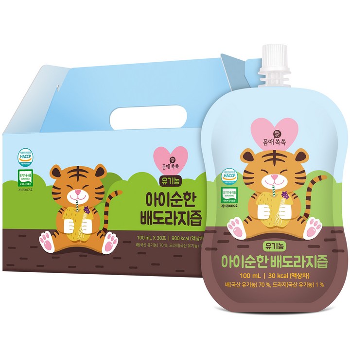 몸애쏙쏙 유기농 아이순한 배도라지즙, 3L, 1개