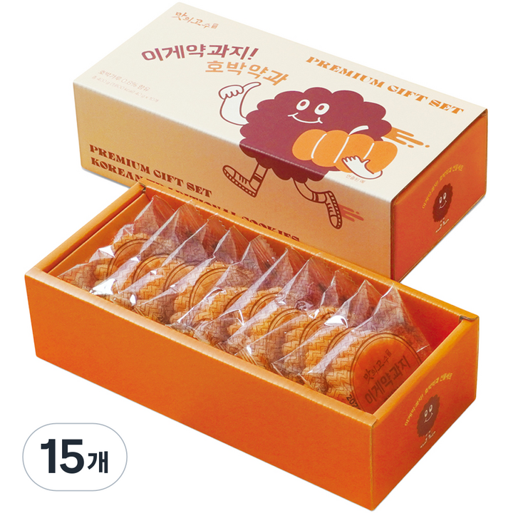 맛의고수 이게약과지 호박약과 선물세트, 400g, 15개