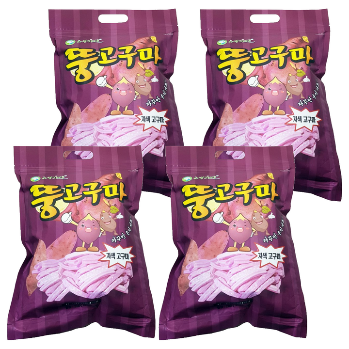 야생그대로 뚱고구마 스낵, 200g, 4개