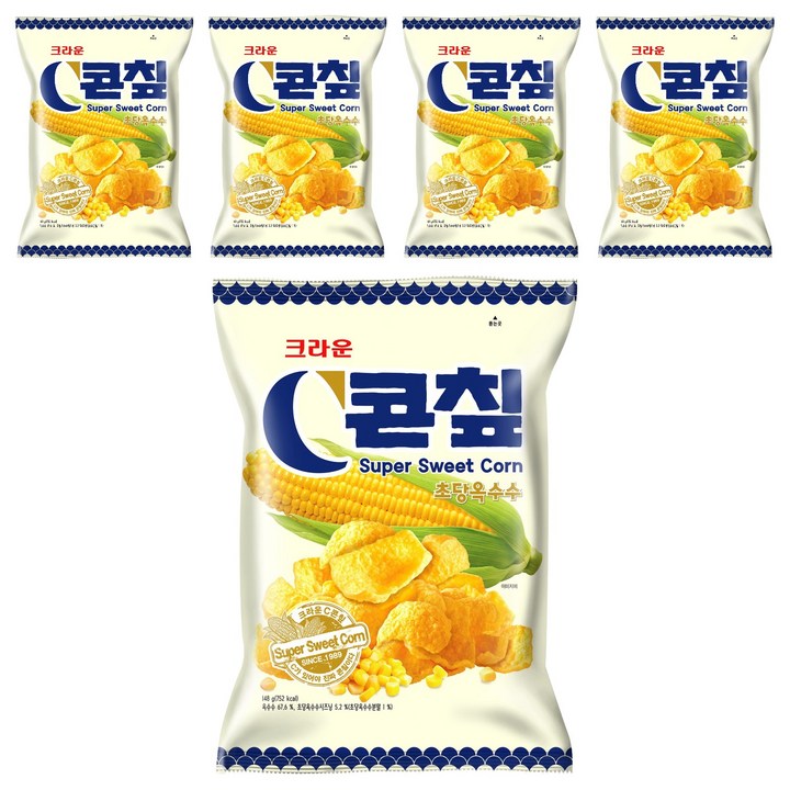 콘칲 초당 옥수수, 148g, 5개