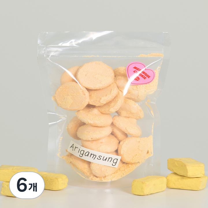 아리감성 인절미 머랭쿠키 지퍼팩형, 6개, 42g