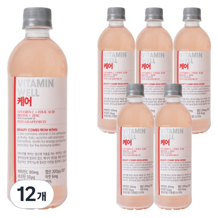 비타민웰 케어 자몽맛 비타민음료, 12개, 500ml