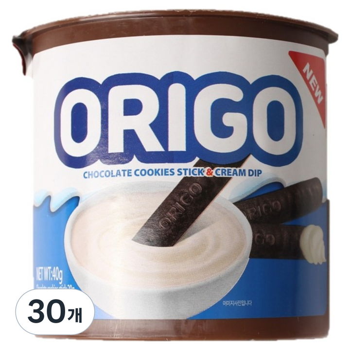 오리고 화이트 초코 스틱, 30개, 40g