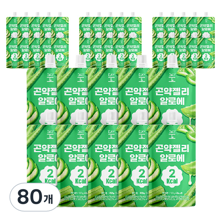 데이앤 곤약젤리 알로에, 80개, 150g