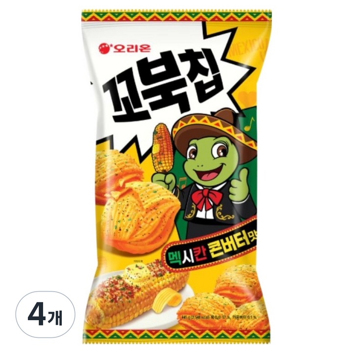 꼬북칩 멕시칸 콘버터맛, 4개, 445g