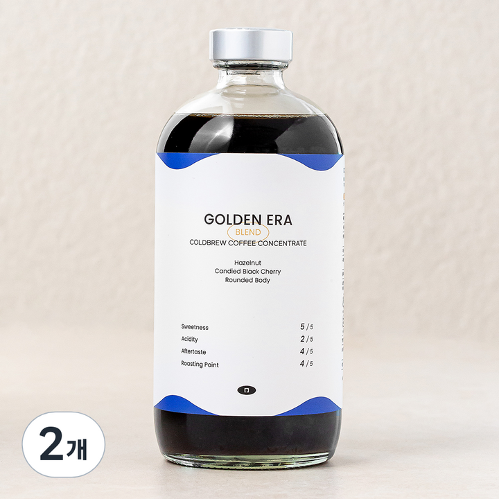 언더프레셔 냉장 골든에라 더치커피, 475ml, 2개