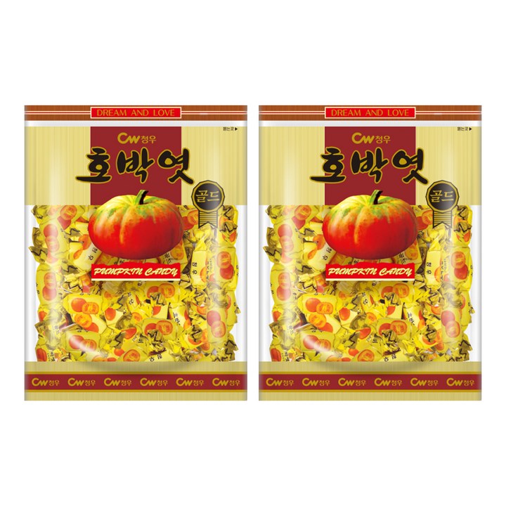 청우식품 호박엿 골드, 350g, 2개