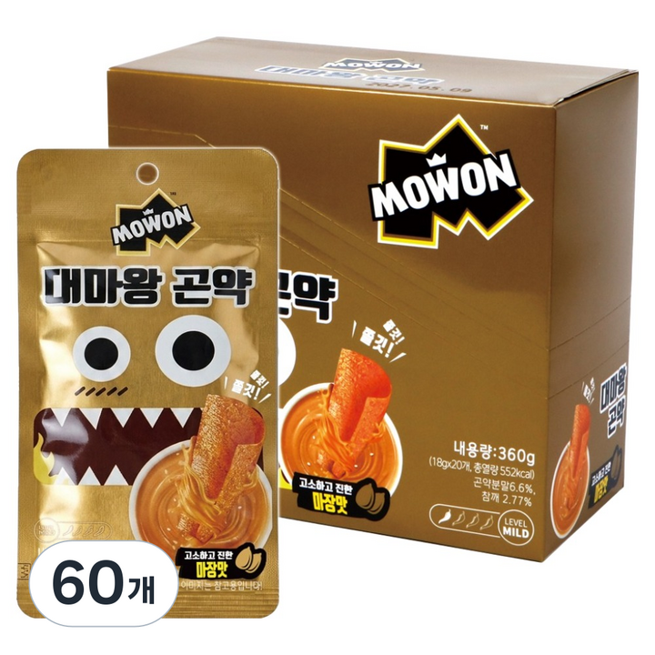 모원 대마왕 곤약 마장맛, 60개, 18g