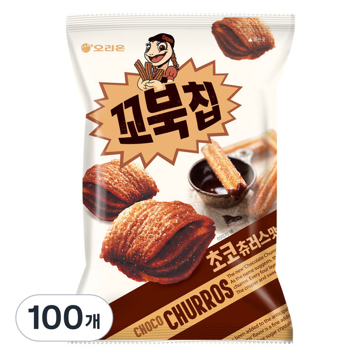 꼬북칩 초코츄러스, 120g, 100개