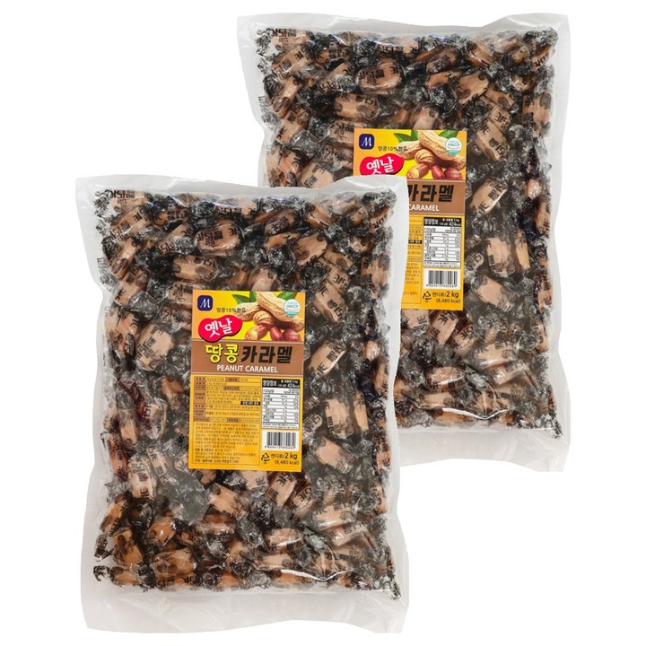 물샘 땅콩 카라멜, 2개, 2kg