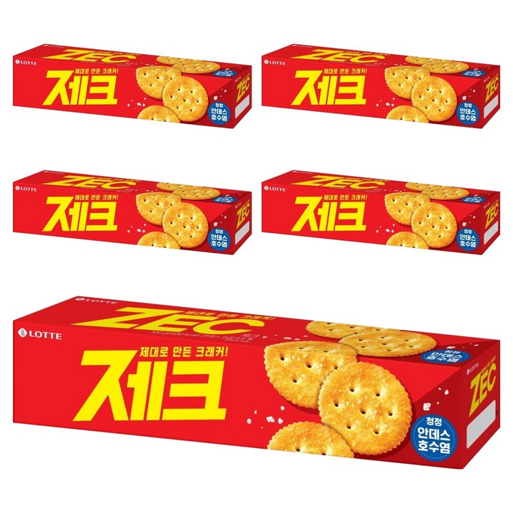 제크 오리지널 크래커, 100g, 5개