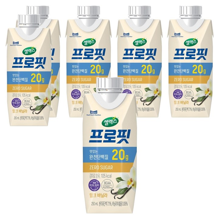 셀렉스 프로핏 밀크 바닐라, 250ml, 6개