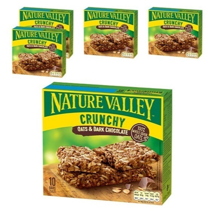 [Nature Valley] 크런치 그래놀라바 오츠앤초콜릿, 42g, 5개