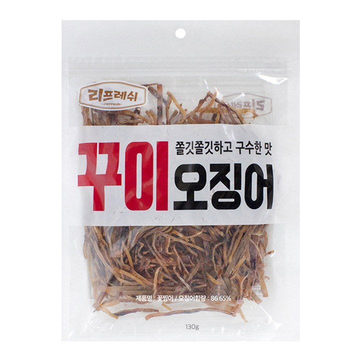 리프레쉬 꽃보다오징어 꾸이 오징어, 130g, 1개