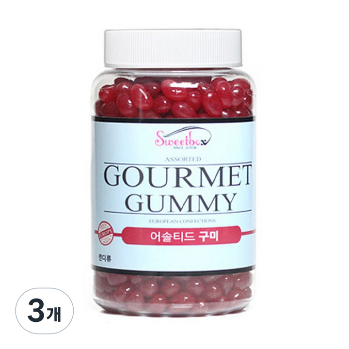 스위트박스 체리 젤리빈, 600g, 3개