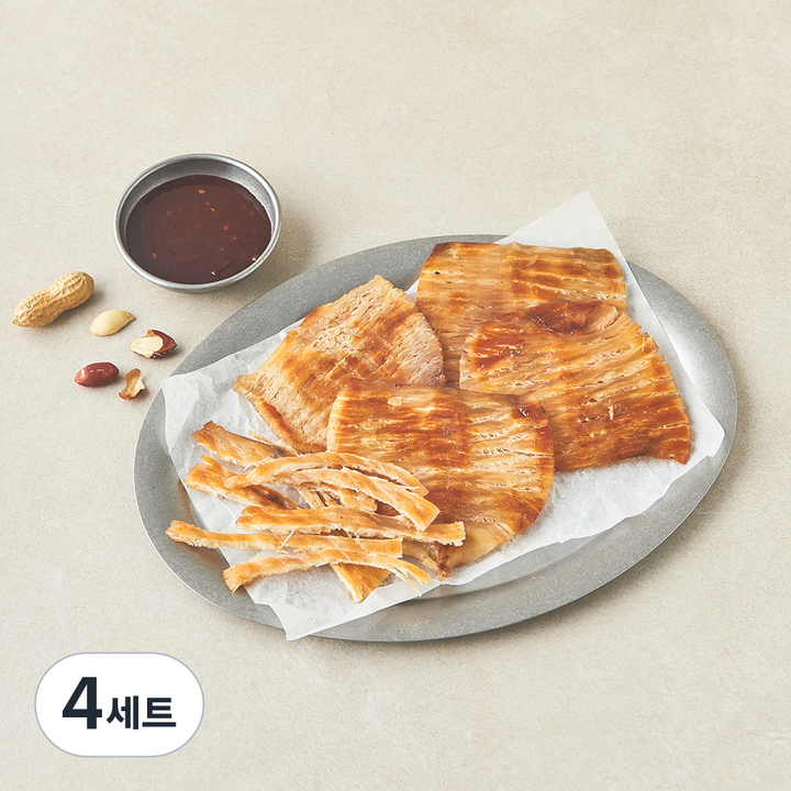 리프레쉬 촉촉 전기구이 몸통오징어 120g 3~6마리 + 만선특제소스 20g 세트, 4세트, 140g