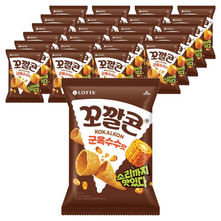 꼬깔콘 군옥수수맛, 134g, 24개