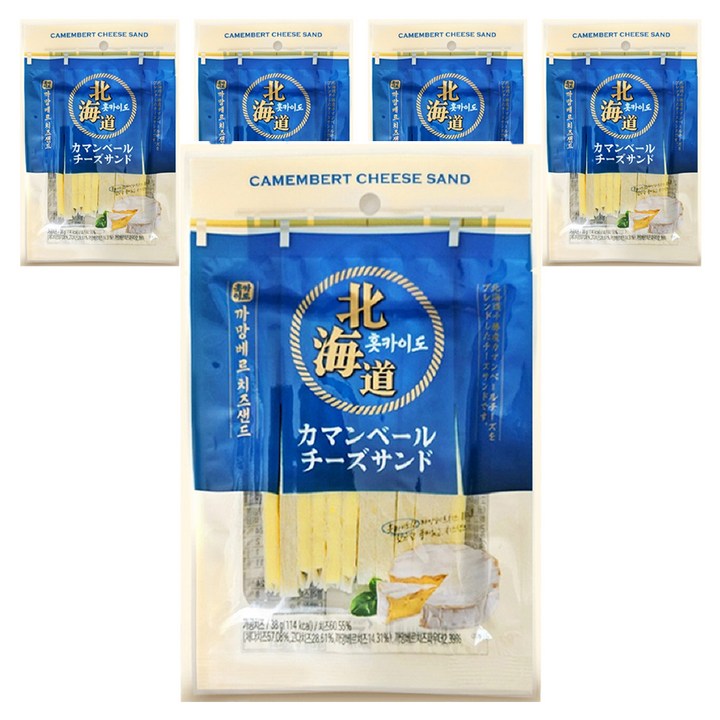 훗카이도 까망베르 치즈샌드, 5개, 38g