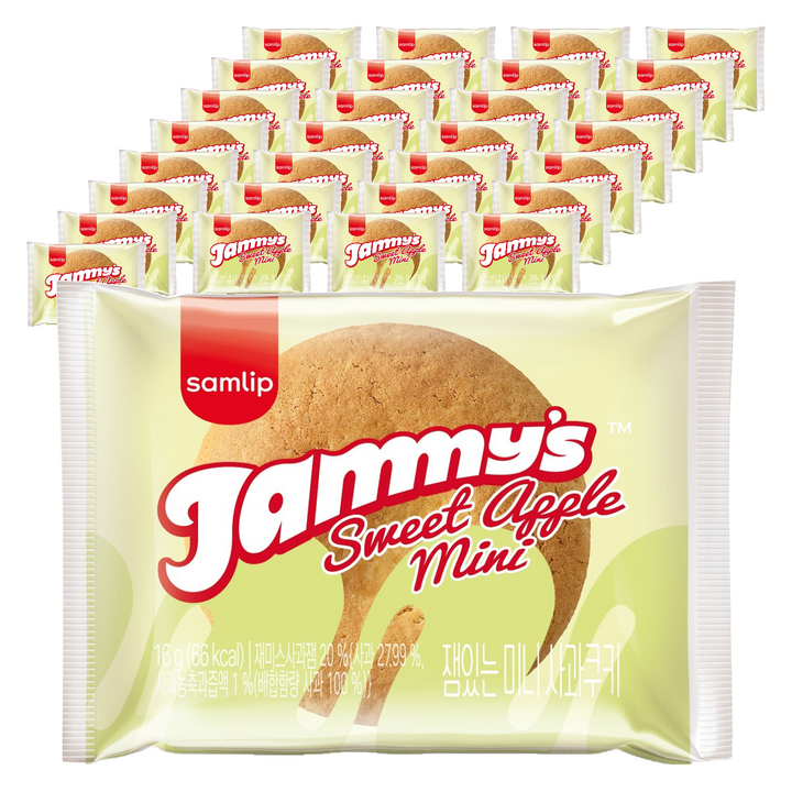 재미스 잼있는 미니사과쿠키, 16g, 100개