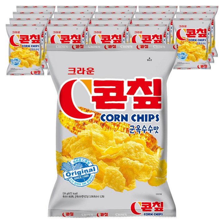 콘칲 C 군옥수수맛, 124g, 20개