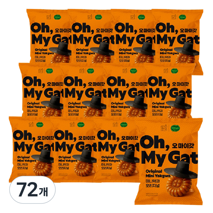 도시곳간 오마이갓 미니약과 오리지널, 72개, 90g