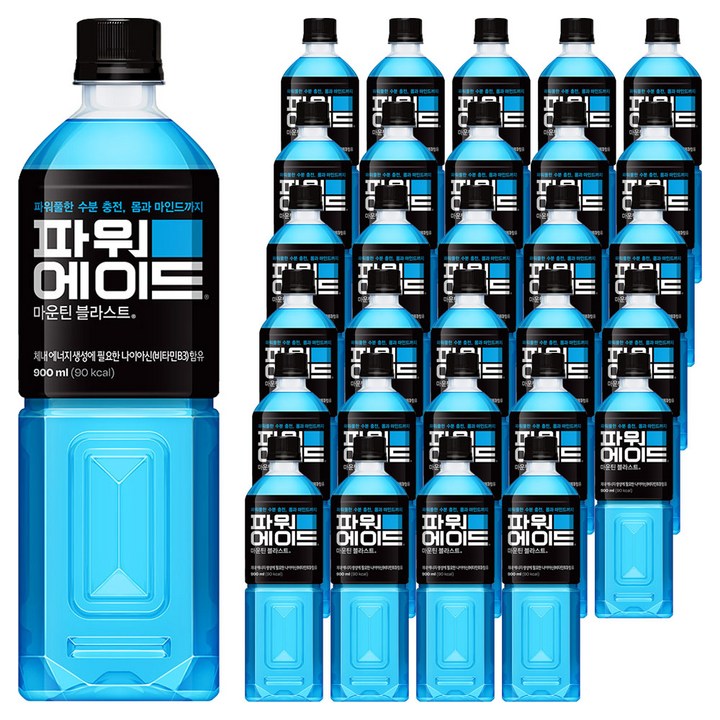 파워에이드 마운틴블라스트, 900ml, 36개