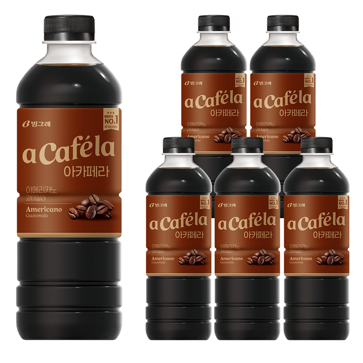 아카페라 아메리카노 과테말라, 1L, 6개