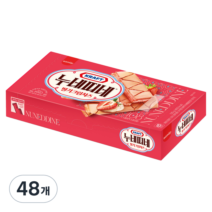 누네띠네 삼립 크림치즈 누네띠네 베리스윗, 48개, 120g