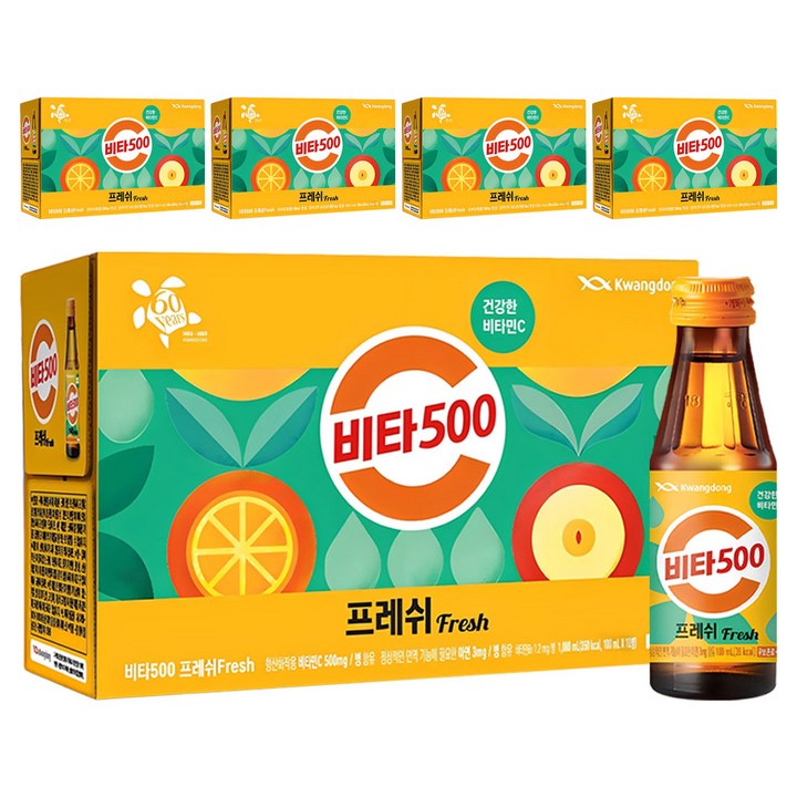 광동제약 비타500 프레쉬, 100ml, 50개