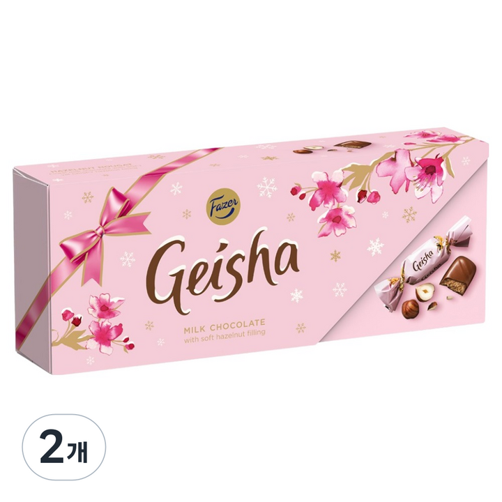 GEISHA 헤이즐넛 필링 초콜릿, 2개, 250g