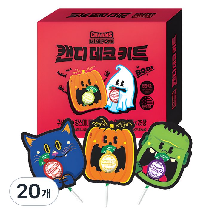 참스 미니팝 캔디데코키트, 250g, 20개