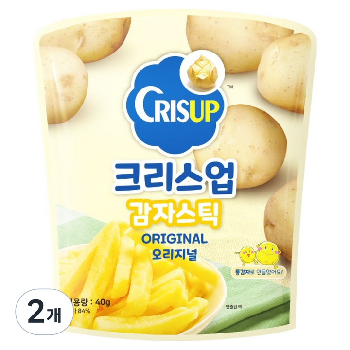 크리스업 감자스틱 오리지널, 40g, 2개